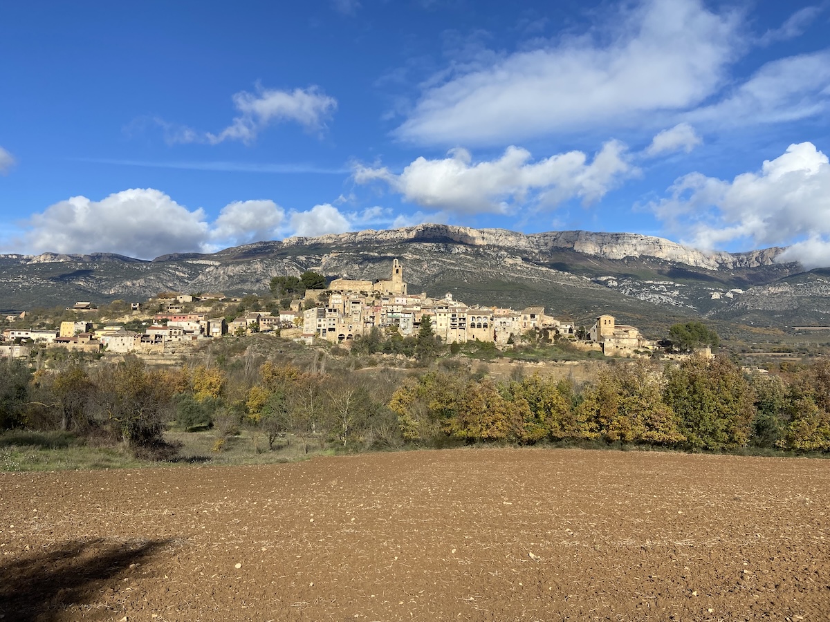 Vista d'Àger des del Mirador de Pui