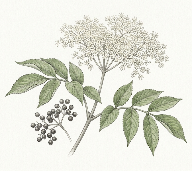 Dibuix naturalista d'un sauc
